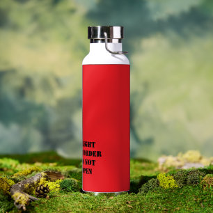 Wasserflasche - "Flugschreiber nicht öffnen" Trinkflasche