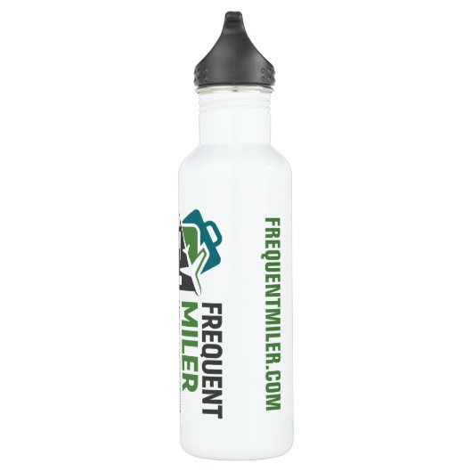 Wasserflasche FREQUENTMILER.COM Edelstahlflasche (Rechts)