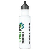 Wasserflasche FREQUENTMILER.COM Edelstahlflasche (Links)