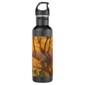 Wasserflasche für den Herbst Edelstahlflasche (Vorderseite)