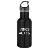 Wasserflasche für den Voice-Actor - Schwarz (Vorderseite)