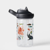 Wasserflasche für die Außenschule (Name) Trinkflasche (rechts)