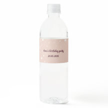 Wasserflasche für die Geburtstagspartei