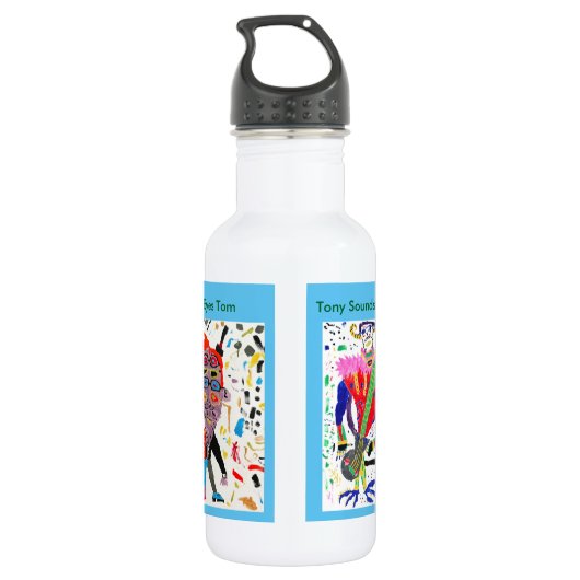 Wasserflasche für Kind der Sechziger (Rückseite)