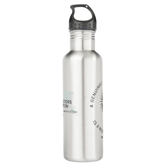 Wasserflasche für Missionspassage Edelstahlflasche (Rückseite)