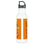 Wasserflasche für Tennis individuell einstellbar Edelstahlflasche (Rückseite)