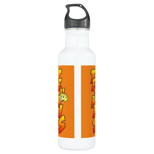 Wasserflasche für Tennis individuell einstellbar Edelstahlflasche (Rückseite)