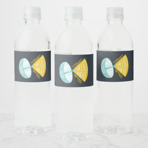 Wasserflasche für Weltraumjunge Wasserflaschenetikett