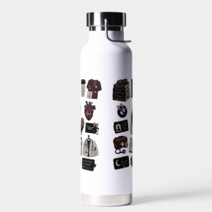 Wasserflasche für zukünftige Herzchirurgen in der Trinkflasche