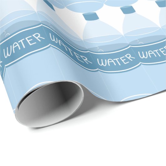 Wasserflasche Geschenkpapier (Rolleneckpunkt)