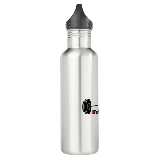 Wasserflasche: Gewicht "Push Thru It" Edelstahlflasche (Links)
