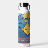 Wasserflasche - Goldie Fisch - Buellton.Art Trinkflasche (Vorne)