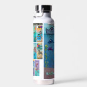 Wasserflasche - Goldie Fisch - Buellton.Art Trinkflasche (Rechts)
