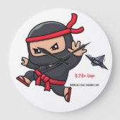 Wasserflasche Große Wanduhr (Vorderseite)