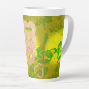 Wasserflasche Herzverbindung Milchtasse