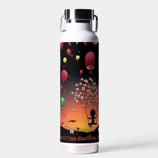 Wasserflasche - Im Fluss Trinkflasche (Vorne)