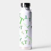 Wasserflasche - Jumbled Letters in Green Trinkflasche (Links)