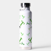 Wasserflasche - Jumbled Letters in Green Trinkflasche (Rechts)