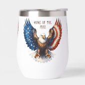 Wasserflasche - Majestic Bald Adler mit Flügeln (Links)