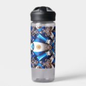 Wasserflasche mit argentinischem Farbdesign Trinkflasche (Vorderseite)