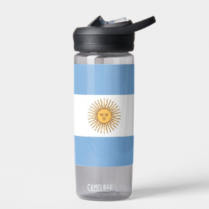 Wasserflasche mit argentinischer Flagge Trinkflasche