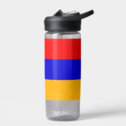 Wasserflasche mit armenischer Flagge Trinkflasche (Links)