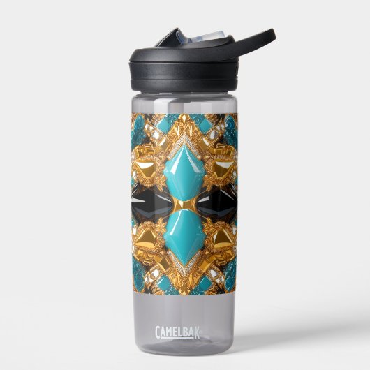 Wasserflasche mit Bahamas-Farbdesign Trinkflasche (Links)