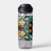 Wasserflasche mit Bahamas-Farbdesign Trinkflasche (Rückseite)