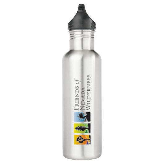 Wasserflasche mit beiden Logos Edelstahlflasche (Rechts)