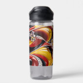 Wasserflasche mit belgischer Farbgestaltung Trinkflasche (Rückseite)