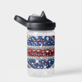 Wasserflasche mit britischem Farbd design Trinkflasche (rechts)