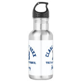 Wasserflasche mit dem Logo der Baldwin School (Vorderseite)