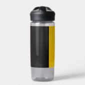 Wasserflasche mit der Flagge Belgiens Trinkflasche (Vorderseite)