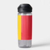 Wasserflasche mit der Flagge Belgiens Trinkflasche (Rückseite)