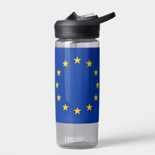 Wasserflasche mit der Flagge der europäischen Gewe Trinkflasche (Links)