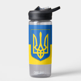 Wasserflasche mit der Flagge der Ukraine Trinkflasche