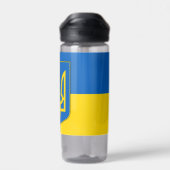 Wasserflasche mit der Flagge der Ukraine Trinkflasche (Rückseite)