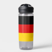 Wasserflasche mit der Flagge Deutschlands Trinkflasche (Vorderseite)