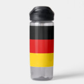 Wasserflasche mit der Flagge Deutschlands Trinkflasche (Rückseite)
