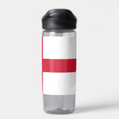 Wasserflasche mit der Flagge Englands, Vereinigtes Trinkflasche (Rückseite)