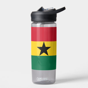 Wasserflasche mit der Flagge Ghanas Trinkflasche