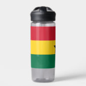 Wasserflasche mit der Flagge Ghanas Trinkflasche (Vorderseite)