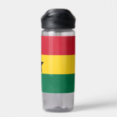 Wasserflasche mit der Flagge Ghanas Trinkflasche (Rückseite)