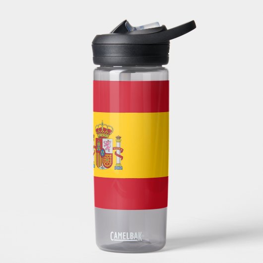Wasserflasche mit der Flagge Spaniens Trinkflasche (Links)