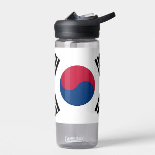 Wasserflasche mit der Flagge Südkoreas Trinkflasche