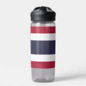 Wasserflasche mit der Flagge Thailands Trinkflasche (Vorderseite)