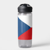 Wasserflasche mit der Flagge Tschechiens Trinkflasche (Vorderseite)