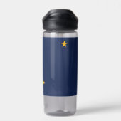 Wasserflasche mit der Flagge von Alaska, USA Trinkflasche (Rückseite)