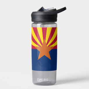 Wasserflasche mit der Flagge von Arizona Staat, US Trinkflasche