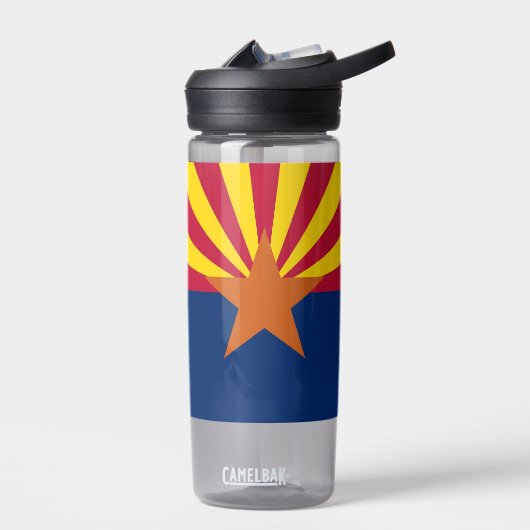 Wasserflasche mit der Flagge von Arizona Staat, US Trinkflasche (Links)